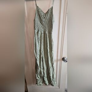 Pastel Green Floral Jumpsuit With Pocket, Size M From Sincerely Jules